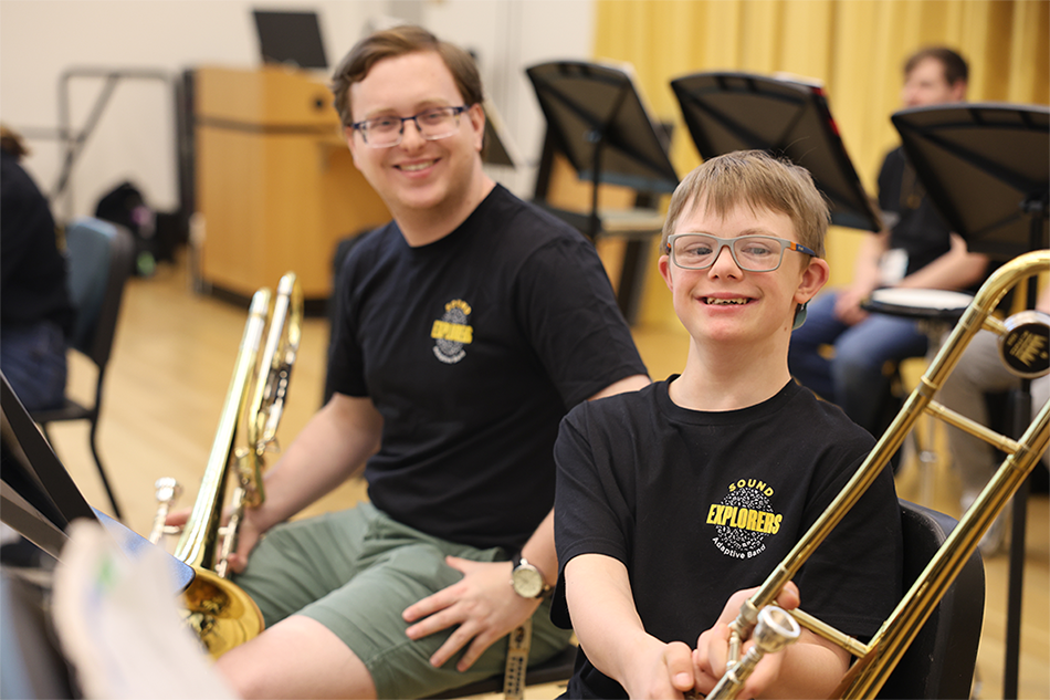 Teddy and his musician mentor