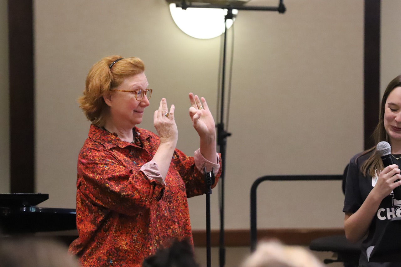 faculty member conducting