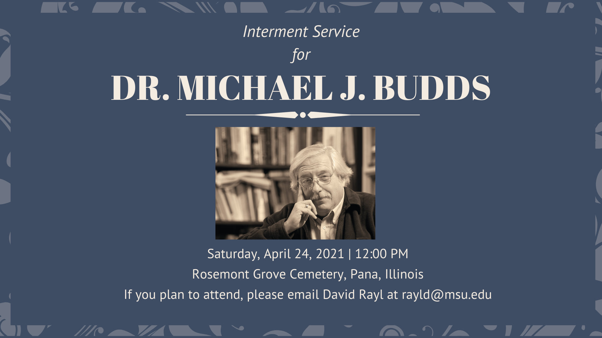 Dr. Budds Interment 